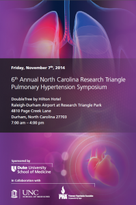 6th Annual North Carolina Research Triangle Pulmonary Hypertension Symposium