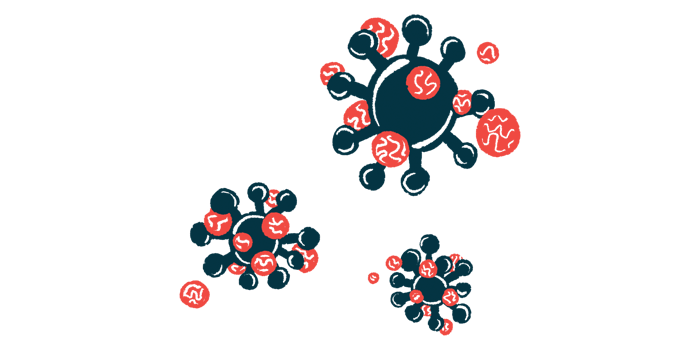 An illustration of cells being attacked by a pathogen.