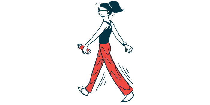 PAH bone health | Pulmonary Hypertension News | woman walking illustration