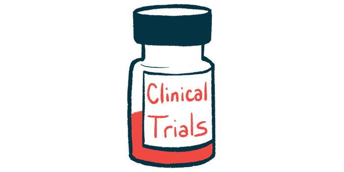 AV-101 clinical trials | Pulmonary Hypertension News | illustration of medicine bottle labeled clinical trials