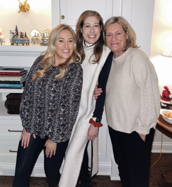 resolution | Pulmonary Hypertension News | Anna poses with her mom and her sister at home on Christmas Eve this year.
