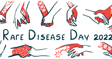 Rare Disease Day | Pulmonary Hypertension News | illustration of holding hands with text 