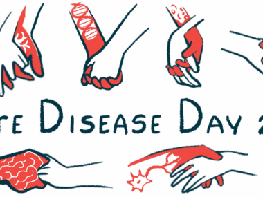 Rare Disease Day | Pulmonary Hypertension News | illustration of holding hands with text 