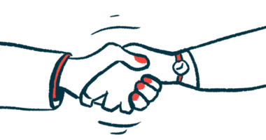 An illustration of a handshake.