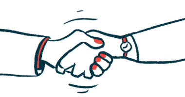 An illustration of a handshake.