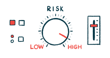 An illustration of risk, with its dial pointed in the high-risk side.