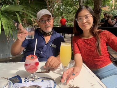 Daniel Esteves, Sophia’s father, and her daughter, Cassandria Alvarado, May 2022