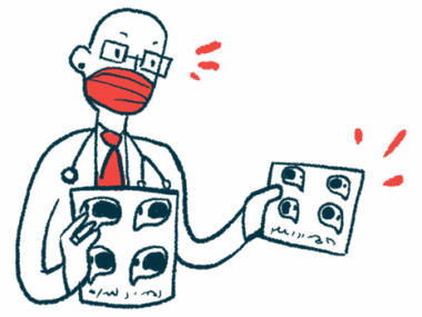 A researcher reviews a patient's health chart.