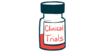 Illustration of a bottle labeled 