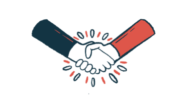 Illustration of a handshake to convey a collaboration.