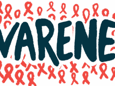 The word 'awareness' is seen in large, bold, black letters against a backdrop of red awareness ribbons.