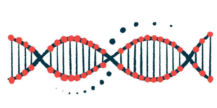 A illustration of DNA and its double helix.