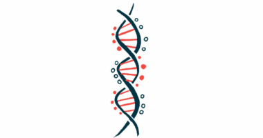 A strand of DNA is shown.